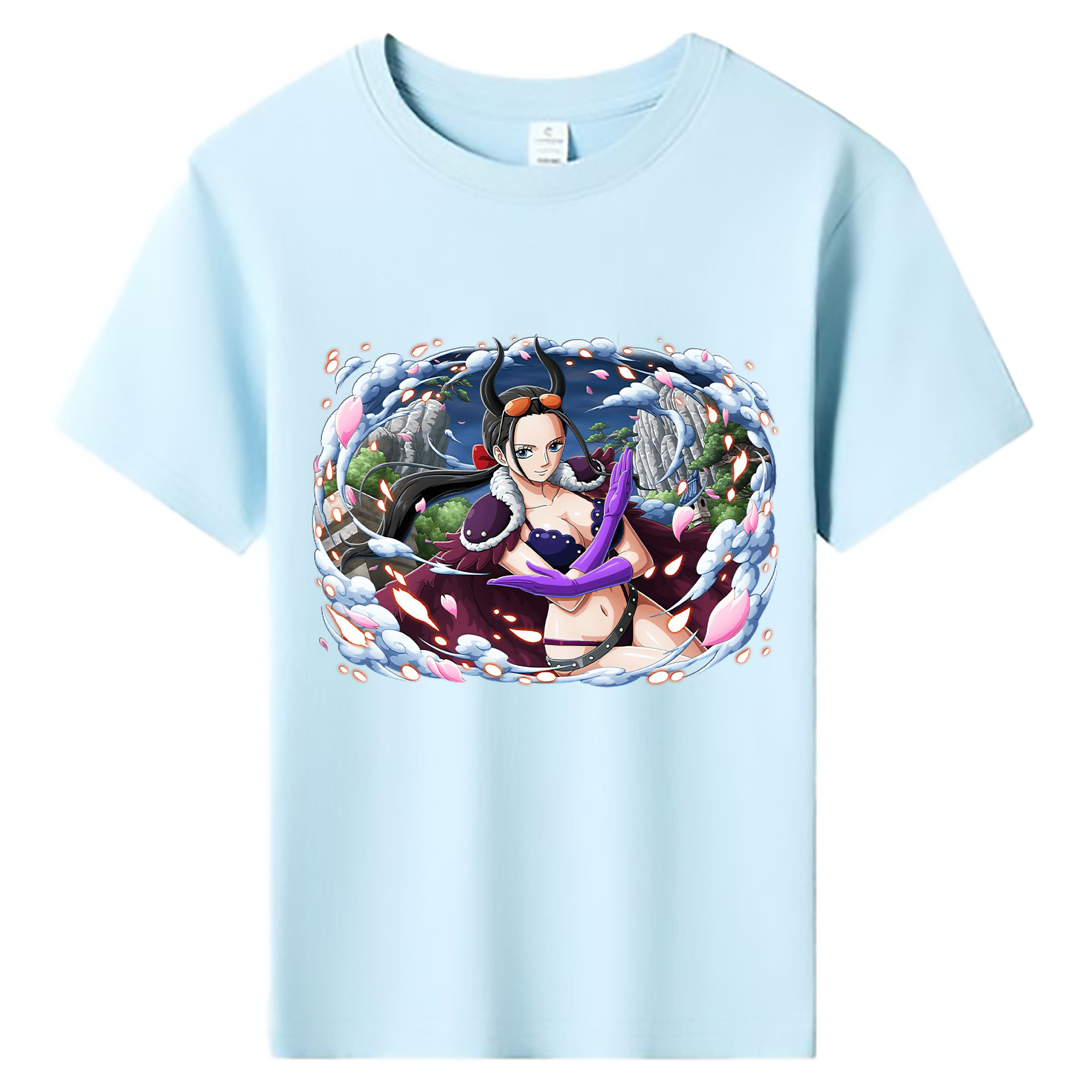 ワンピース ニコ・ロビン ONE PIECE Nico Robin 綿100％キッズTシャツ（フロントプリント）